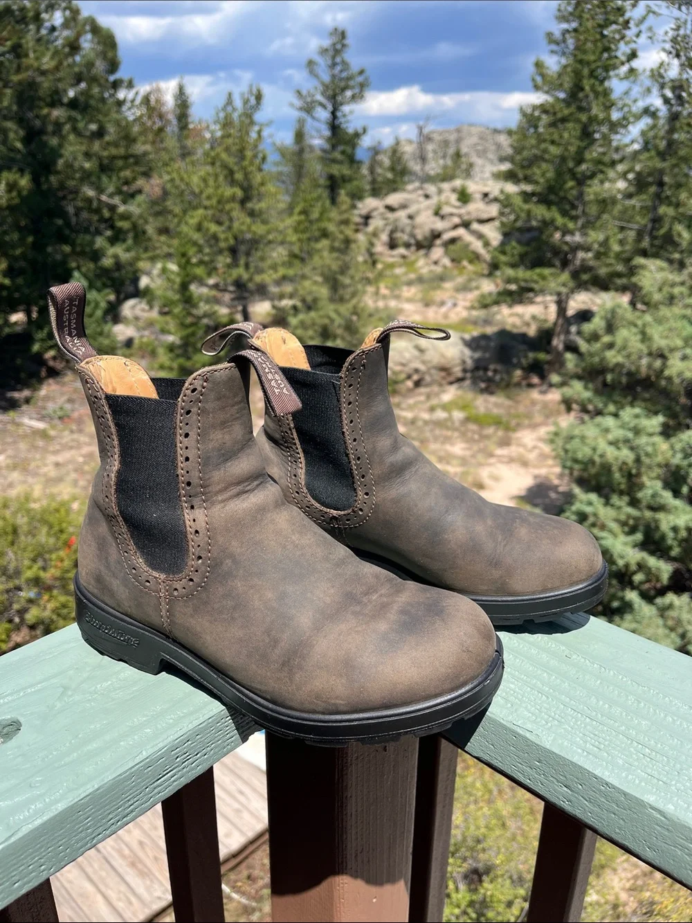 Blundstone Women's Originals #1351 High Top Boots in Rustic Brown Sz AU4 USW7